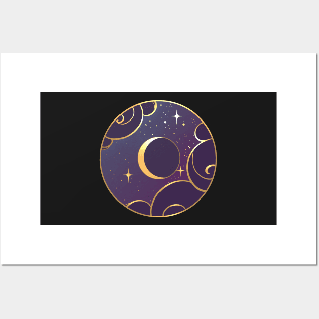 Golden Moons : Crescent Wall Art by Gizmoon